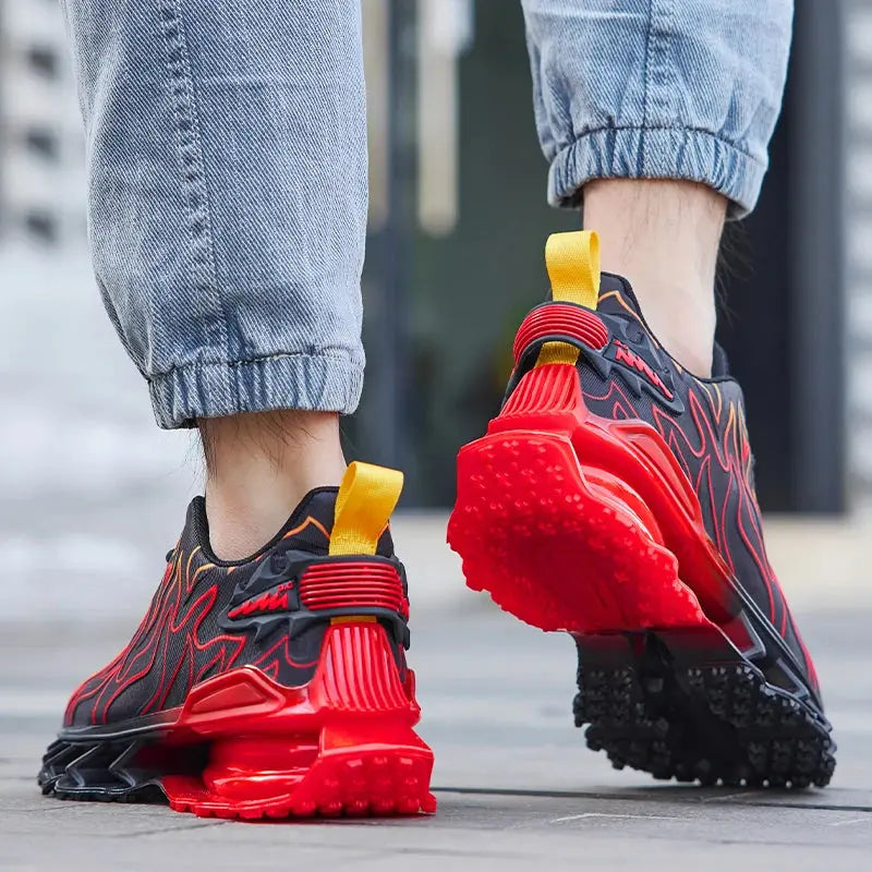 Breathe Easy sneakers in gray with durable TPU outsole for reliable traction on urban streets.
