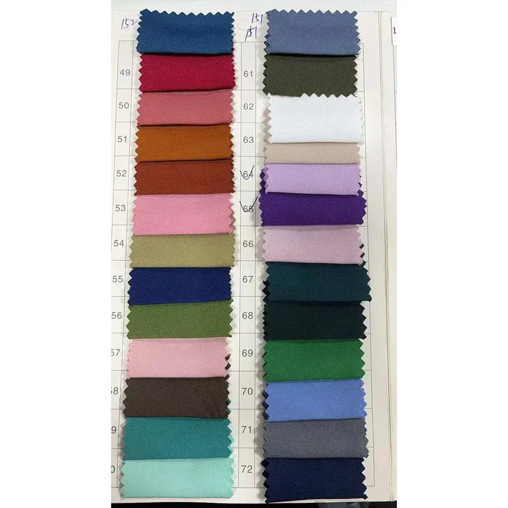 Detail of the wrinkle-resistant fabric maintaining a crisp look.