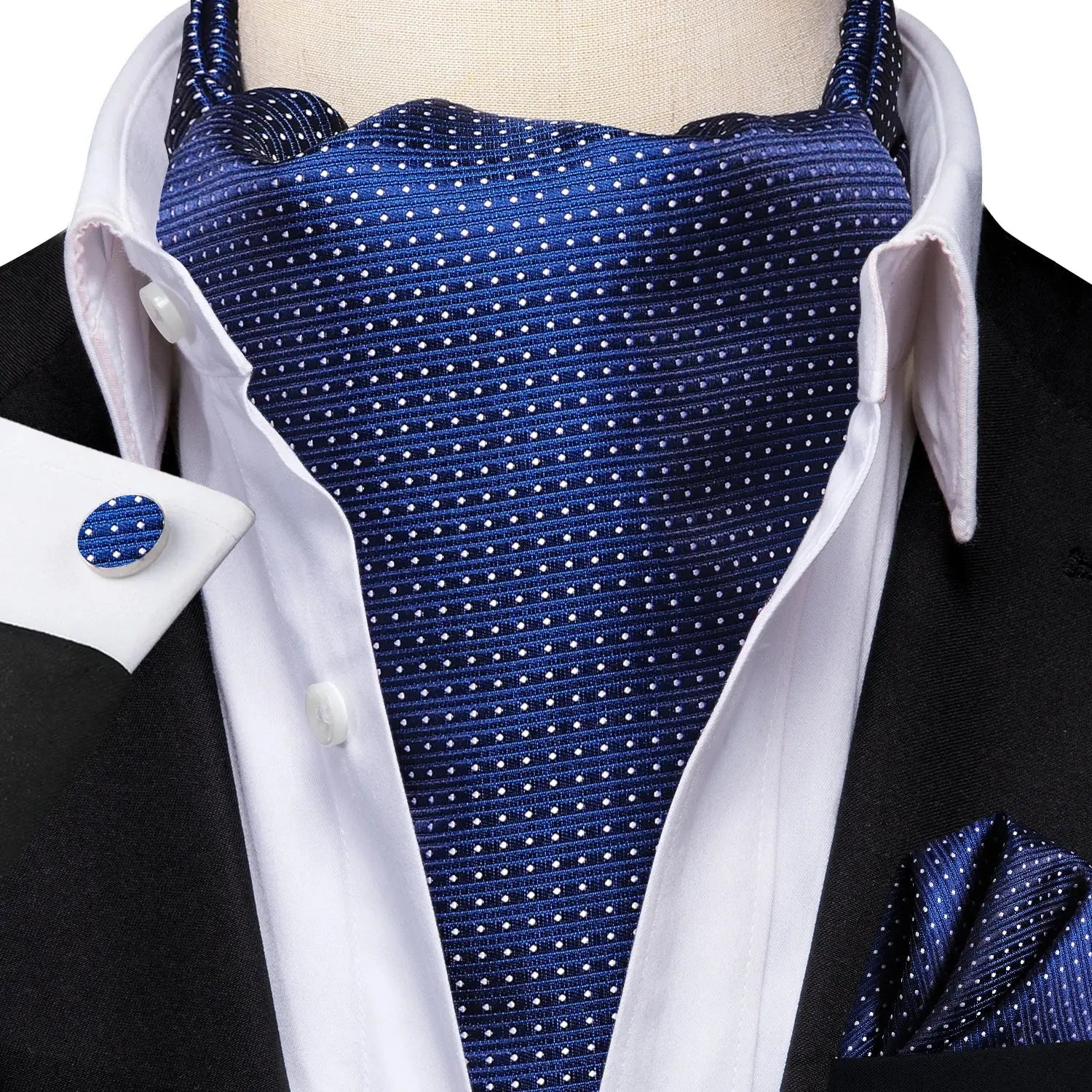 Golden Hour Ascot, a sophisticated choice for groom's neckwear.
