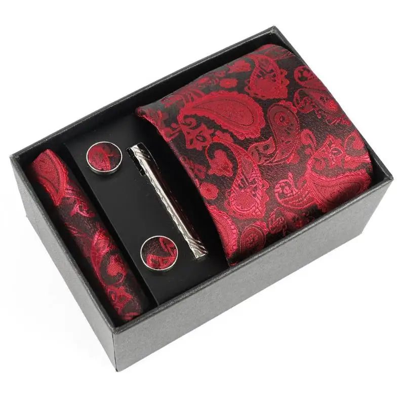 Luxury silk tie set, perfect for gifting to the discerning man.