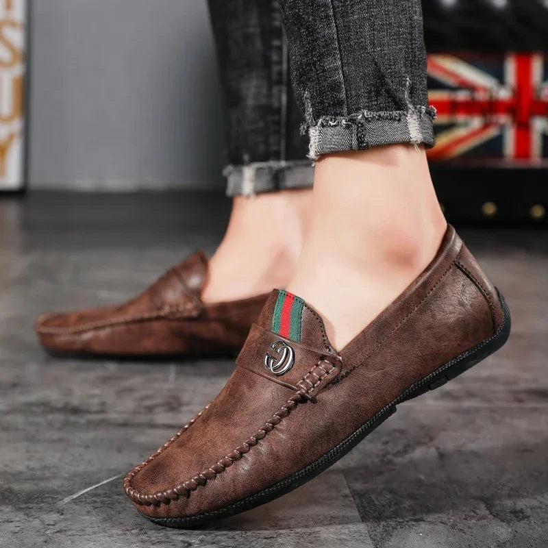 Lightweight construction of Luxe Leather Loafers, ideal for all-day wear.
