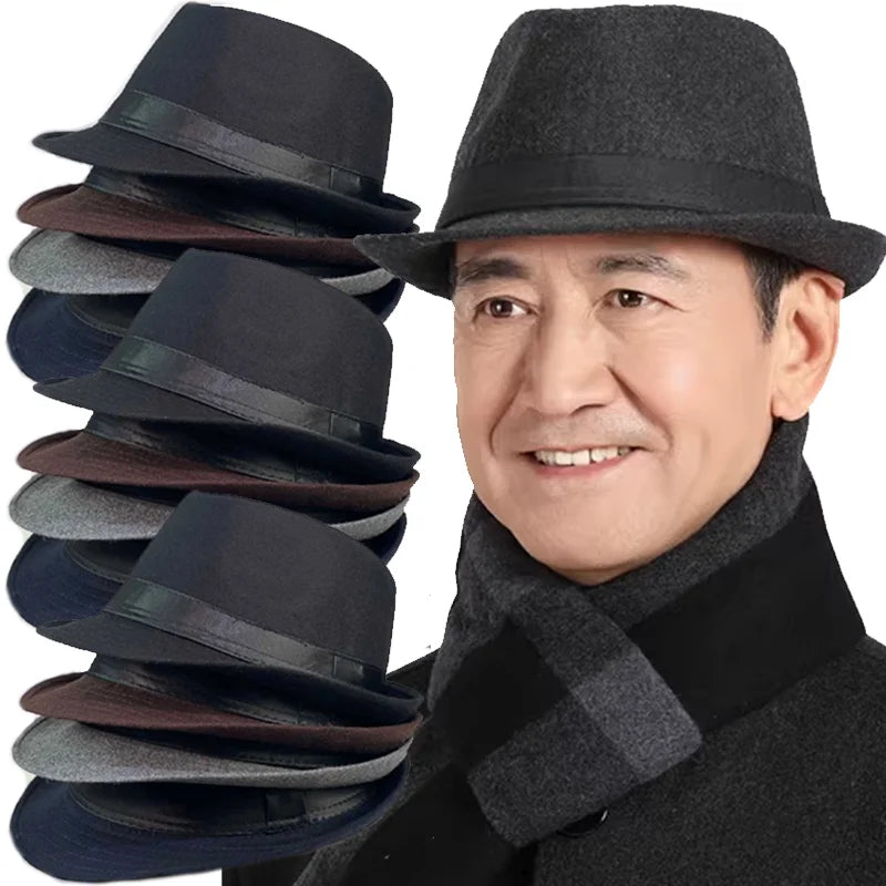 Charcoal Whispers Fedora in luxurious wool blend, showcasing sleek design and subtle elegance.