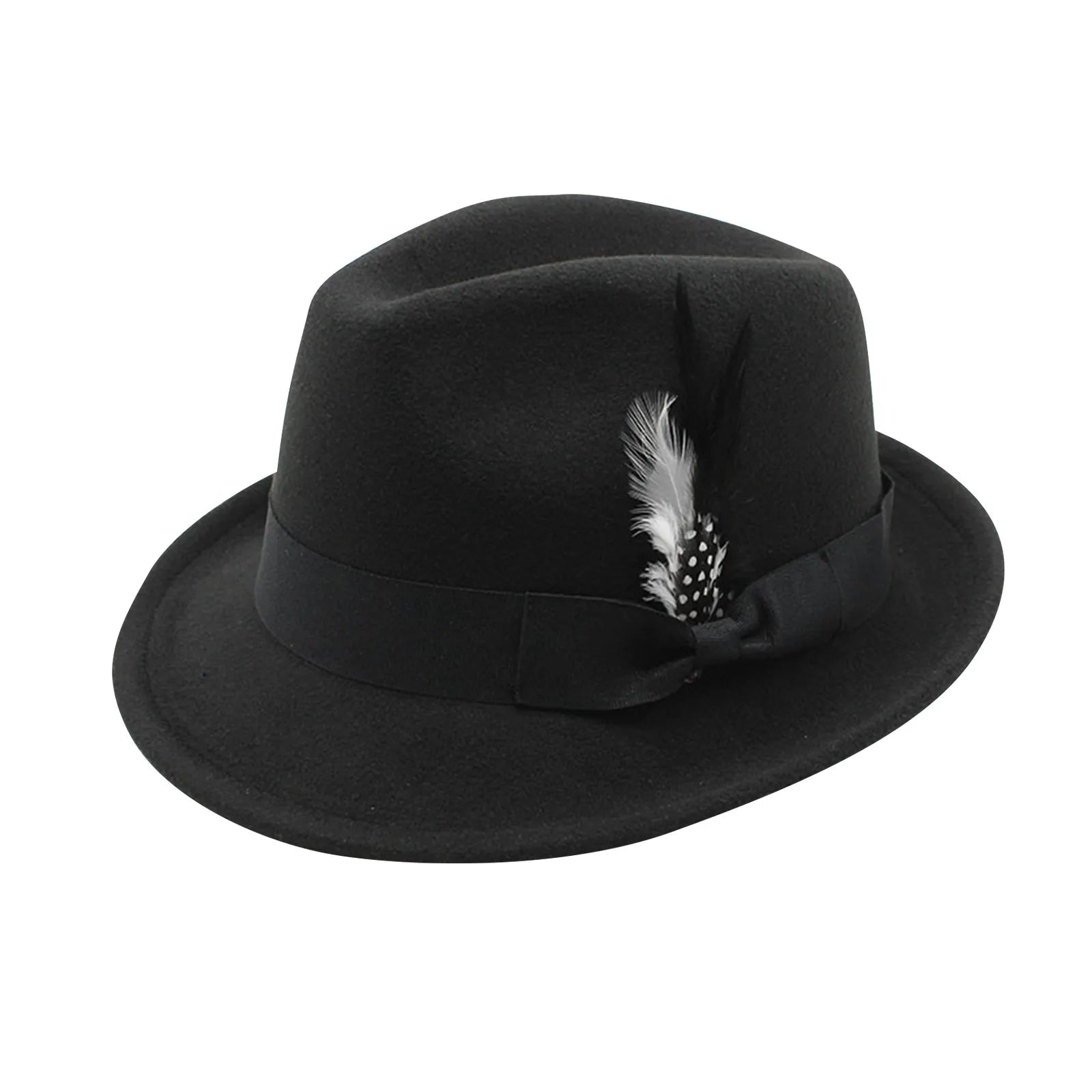 Back view of the Autumn Serenade Fedora, showcasing its adjustable fit for comfort.