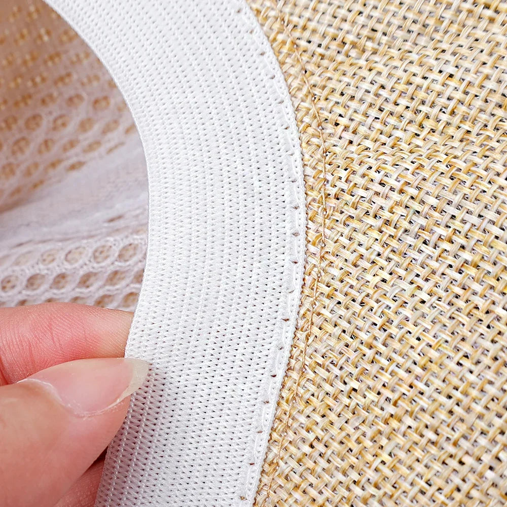 European-style peaked beret in durable cotton denim with tailored construction