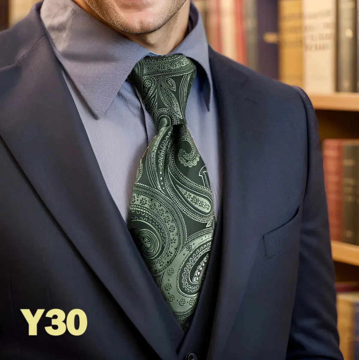 Elegant teal tie with sharp jacquard weave, perfect for business meetings.