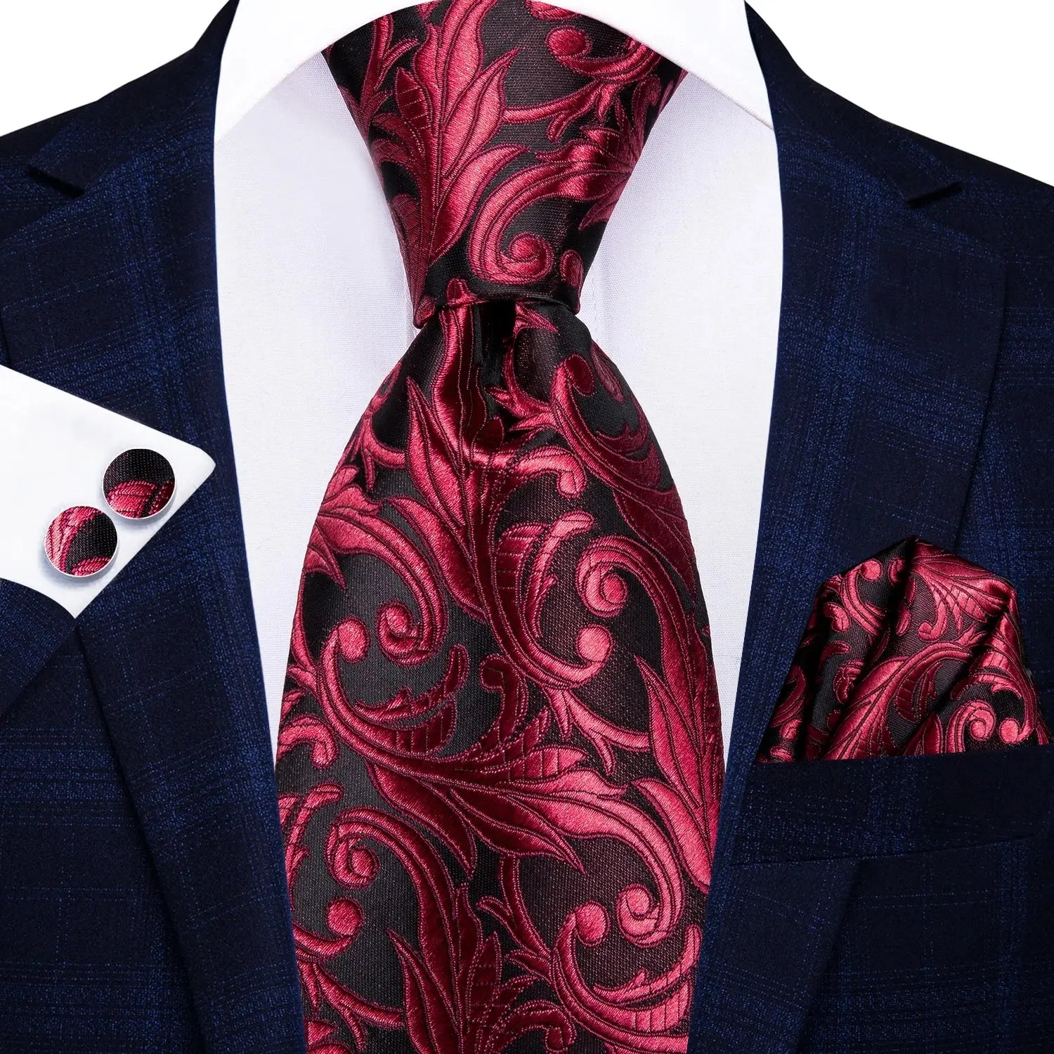 Luxury silk tie set perfect for high-stakes events.