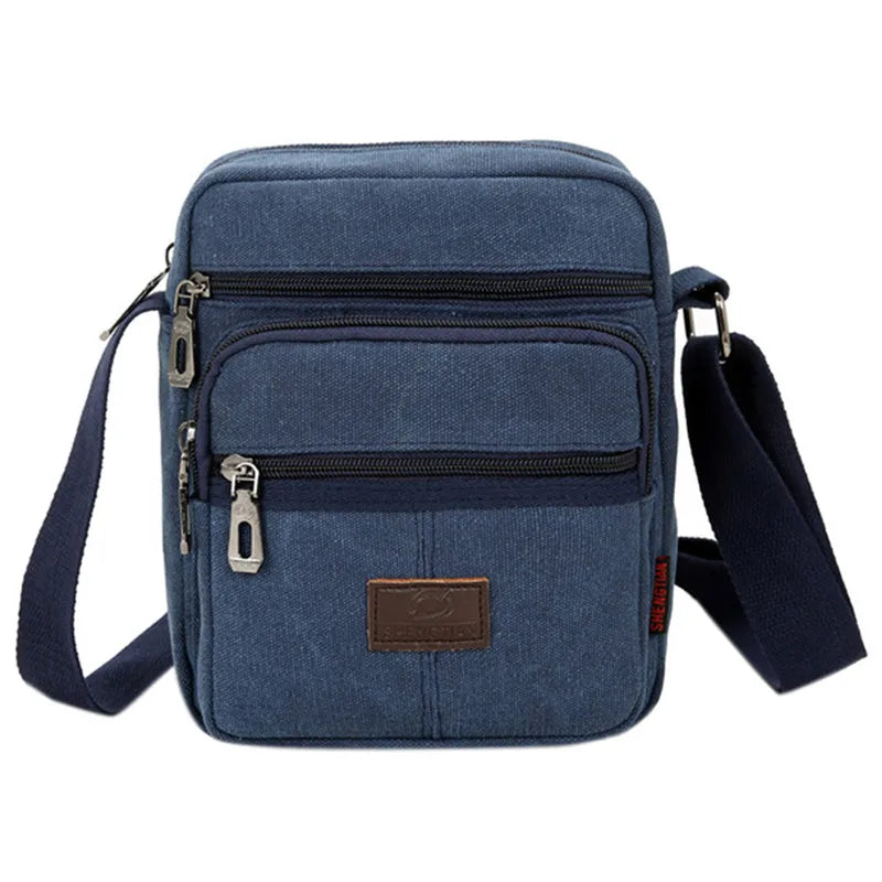 Lightweight waterproof canvas crossbody with dedicated phone pocket and easy-access organization
