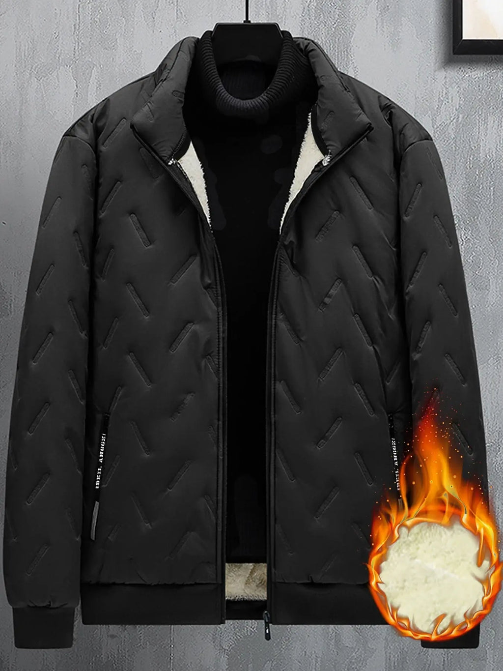 Back view of the Chill-Defying Jacket highlighting its retro-American style and comfortable fit.