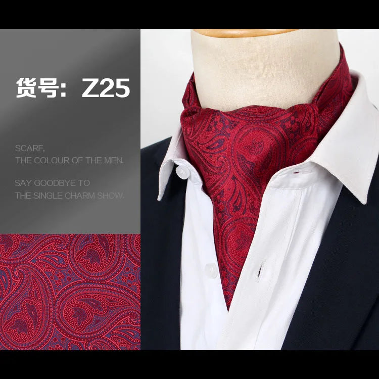 Distinguished polka dot ascot for formal occasions
