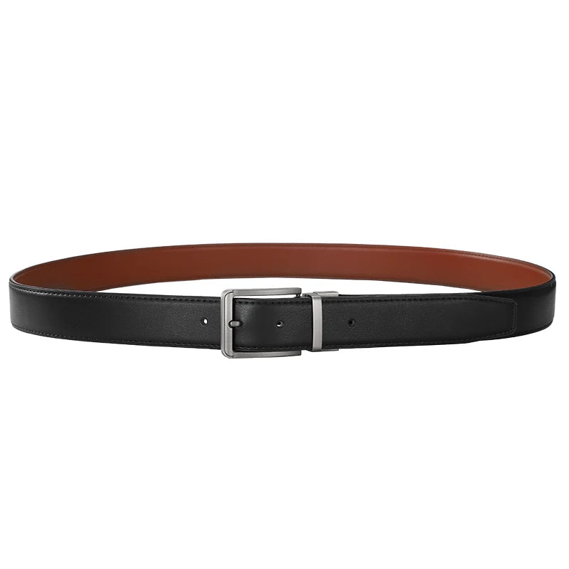 Durable dual-sided belt designed for modern men's fashion and flexibility.