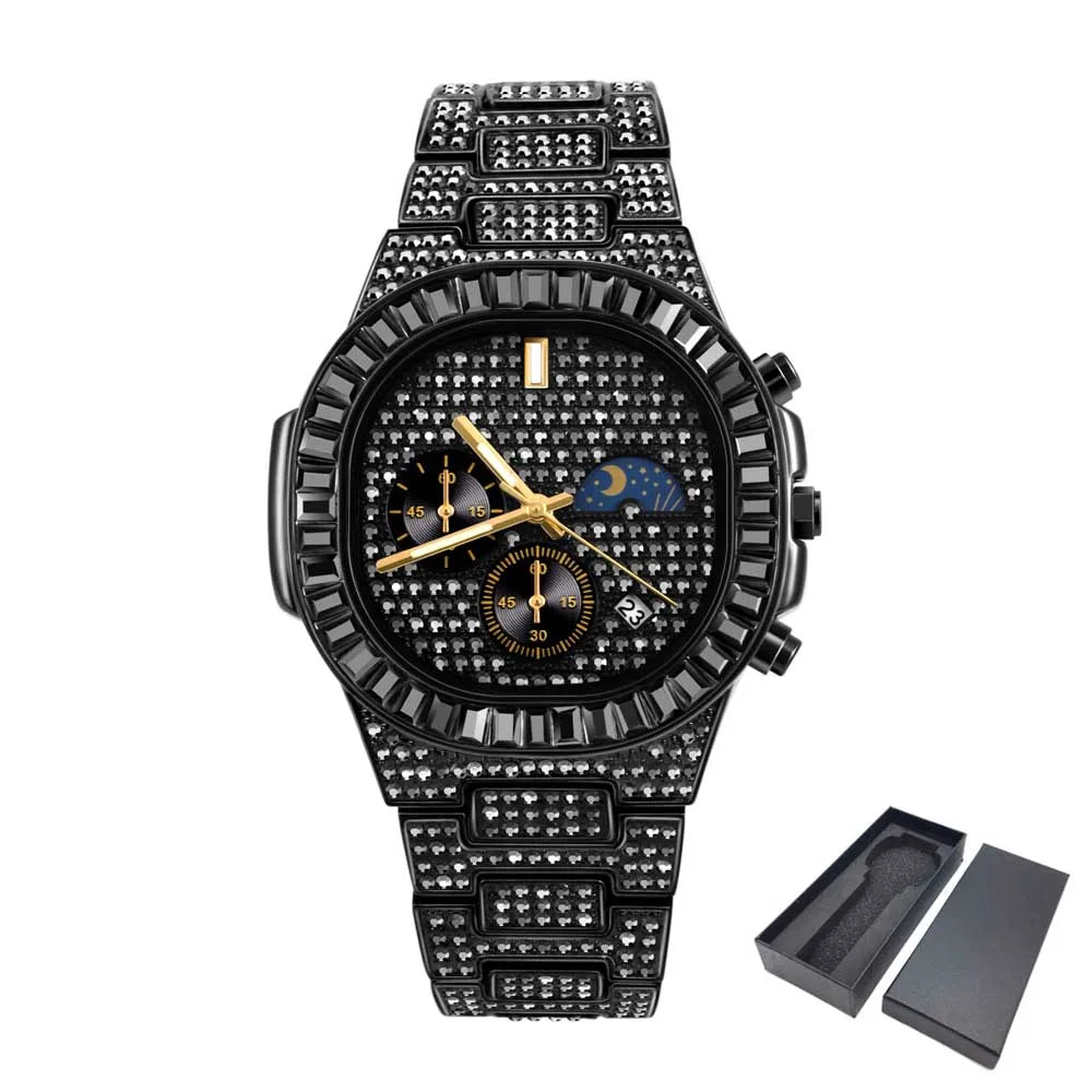 Midnight Sparkle watch as a statement accessory for evening wear.