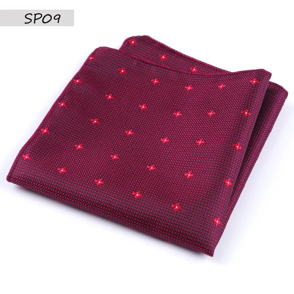 Stylish pocket square with a silk feel, perfect for the discerning gentleman.