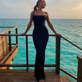 Full view of the Midnight Whisper dress, perfect for evening wear and high-profile soirées.