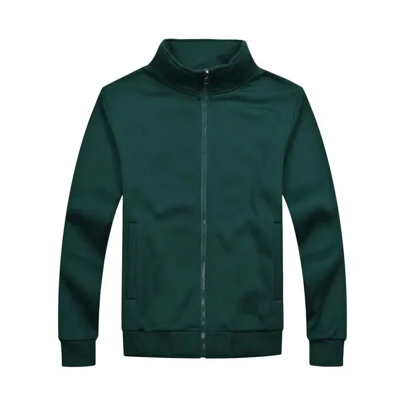 Lightweight zip-up jacket featuring a streamlined design, perfect for casual or professional wear.