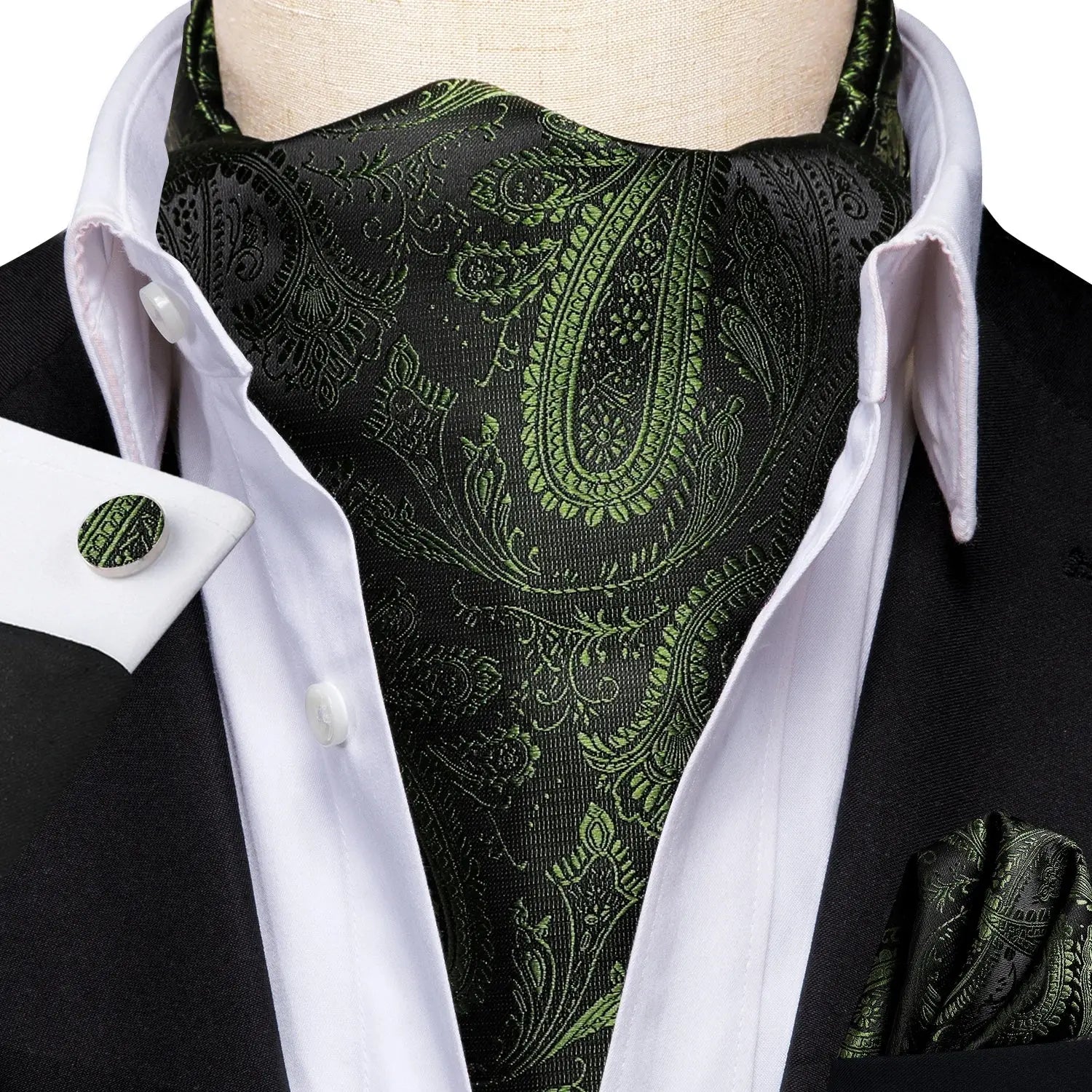 Golden Hour Ascot, a sophisticated choice for groom's neckwear.