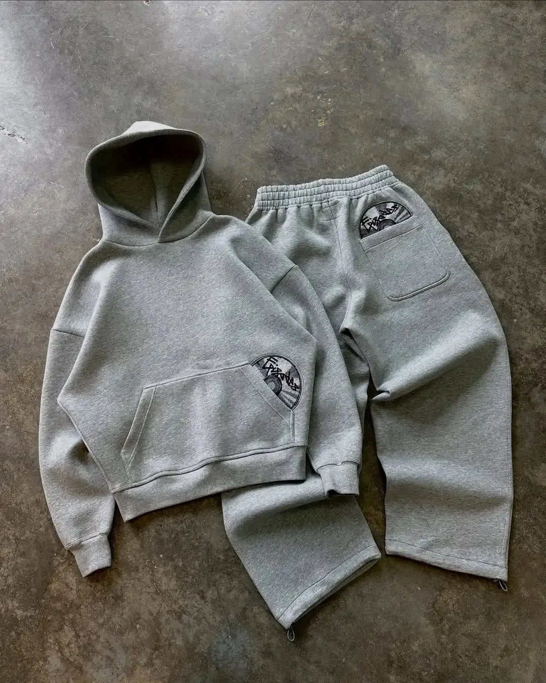 Model in Urban Pulse Tracksuit, ready for spontaneous adventures in the city.