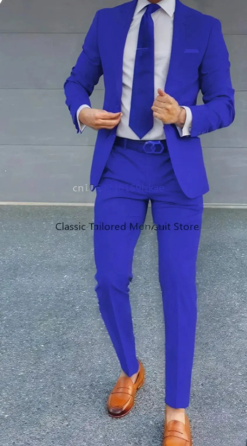 Close-up of premium fabric used in the tailored suit, highlighting quality and texture.