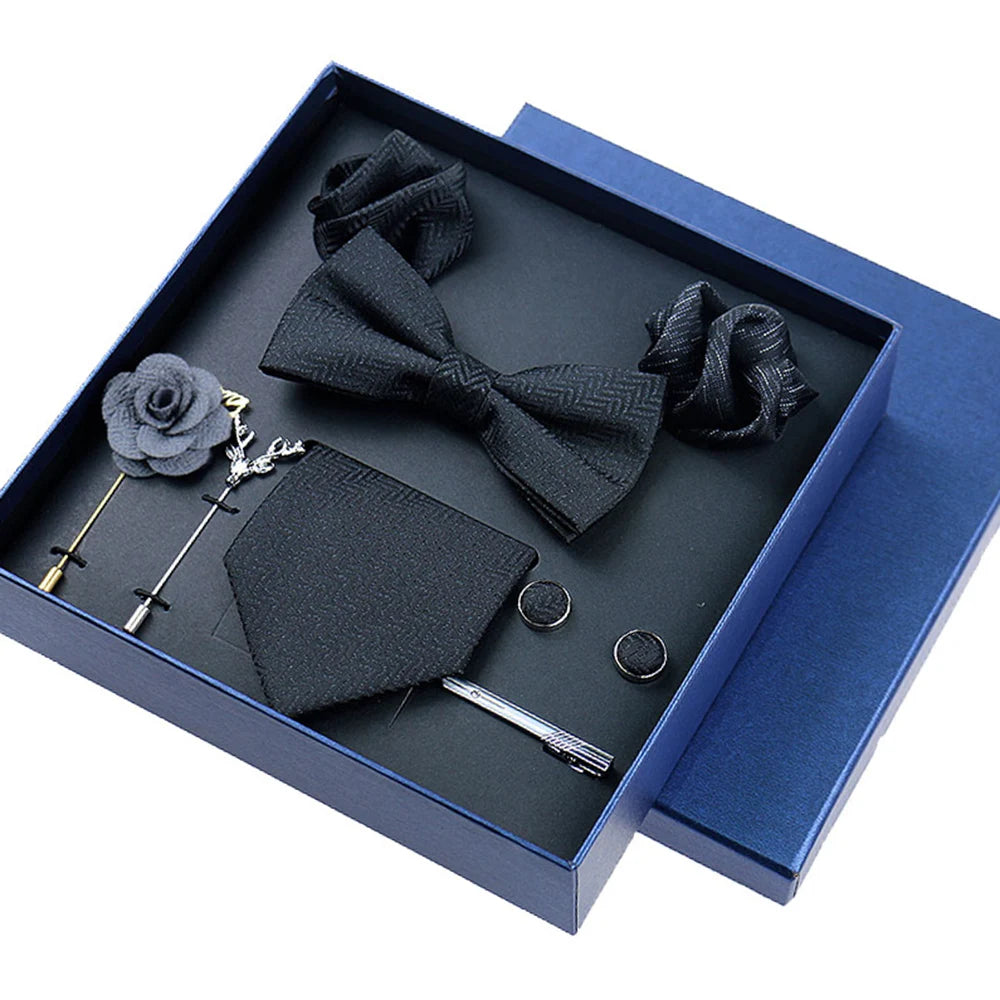Premium formal accessories featuring tatting weave craftsmanship