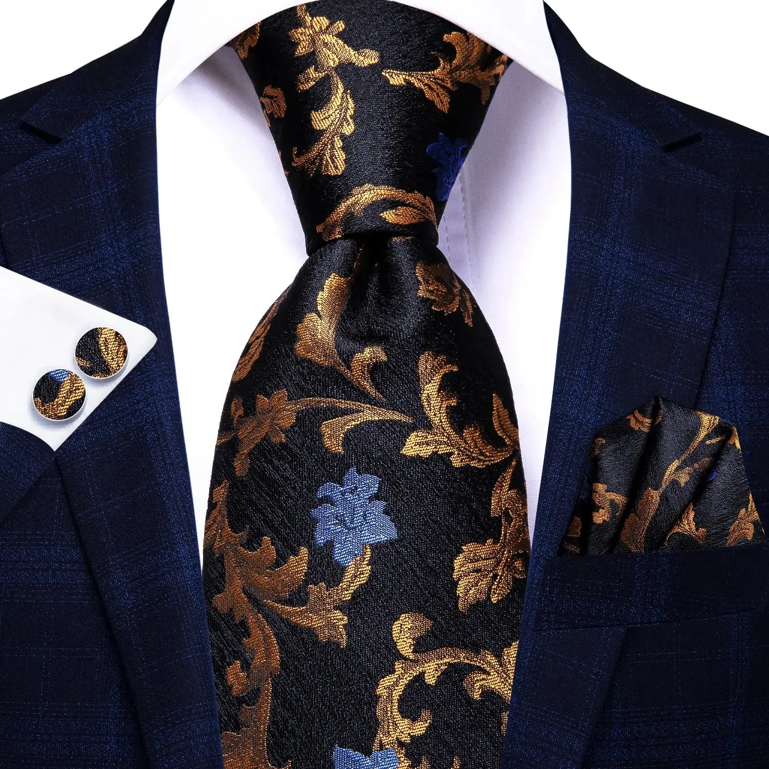 Enchanting silk tie set designed for the modern gentleman.