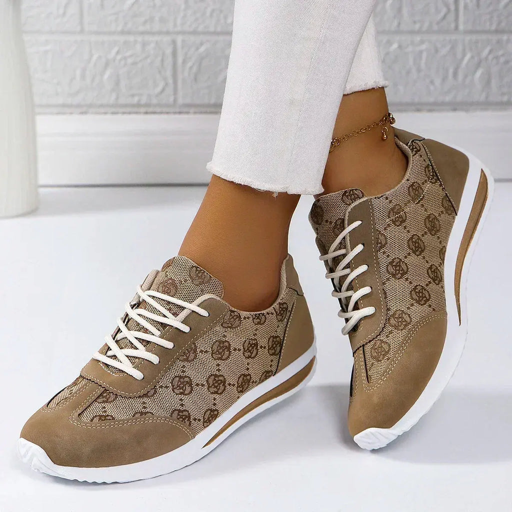 Close-up of breathable PU lining in Floral Fantasy Sneakers for all-day comfort.