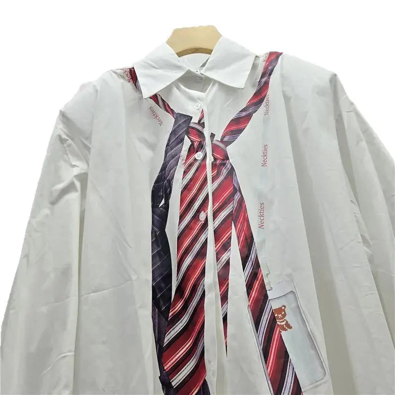 Model wearing the Command the Room blouse, perfect for office chic and after-work events.