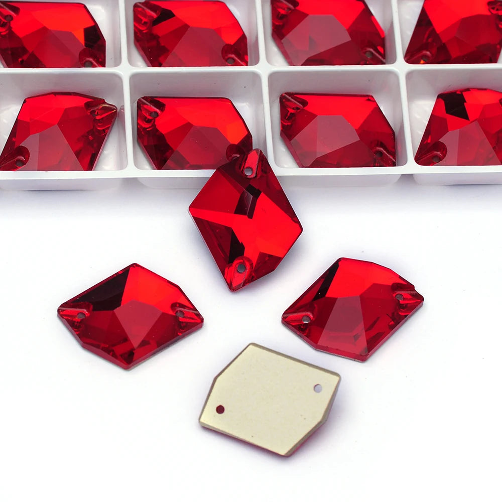 High-quality glass rhinestones in bold hues for transformative crafts.