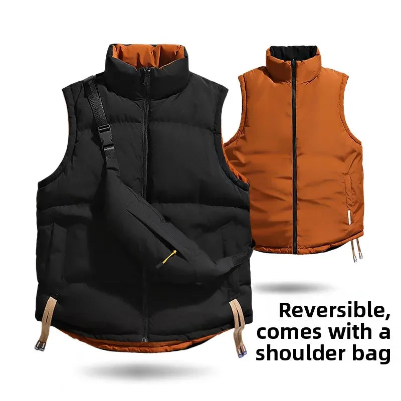 Stylish Chill-Proof Vest in black, designed for comfort and functionality during transitional seasons.