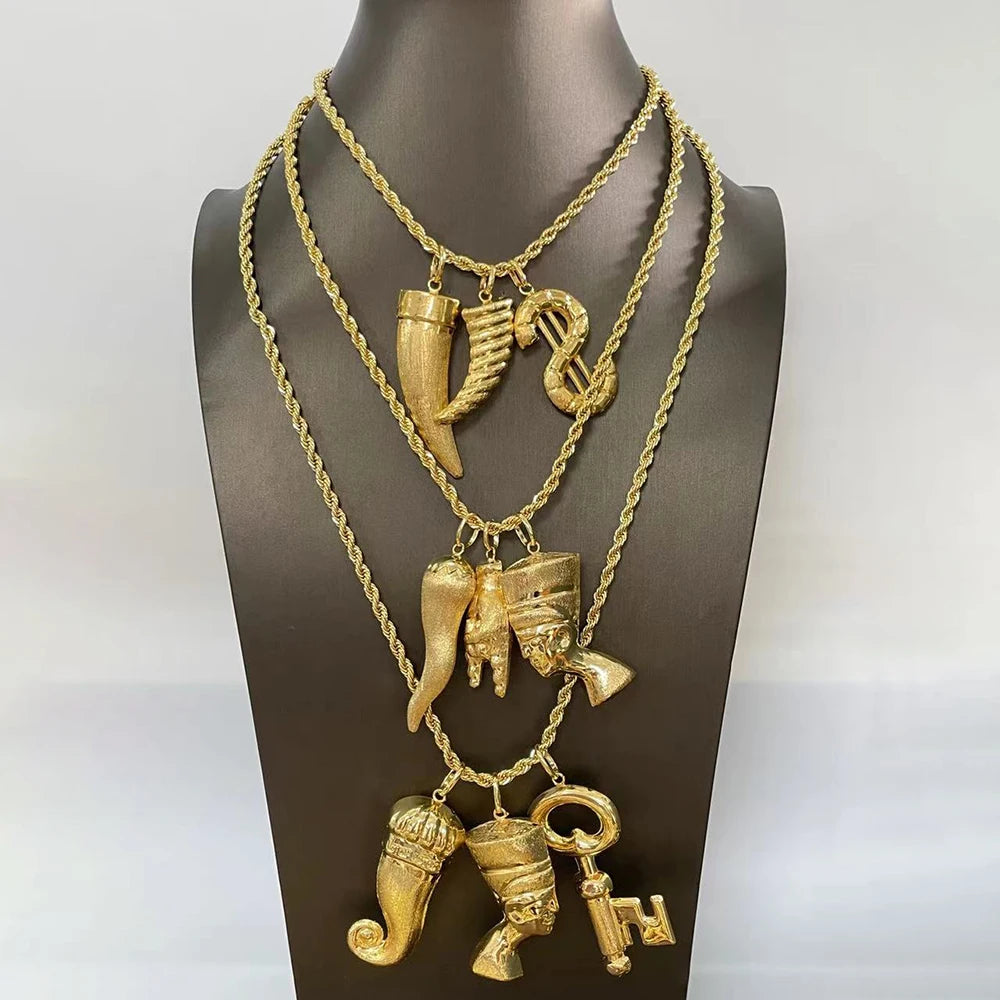Gold-toned African heritage bridal set featuring lightweight copper construction for comfortable wear