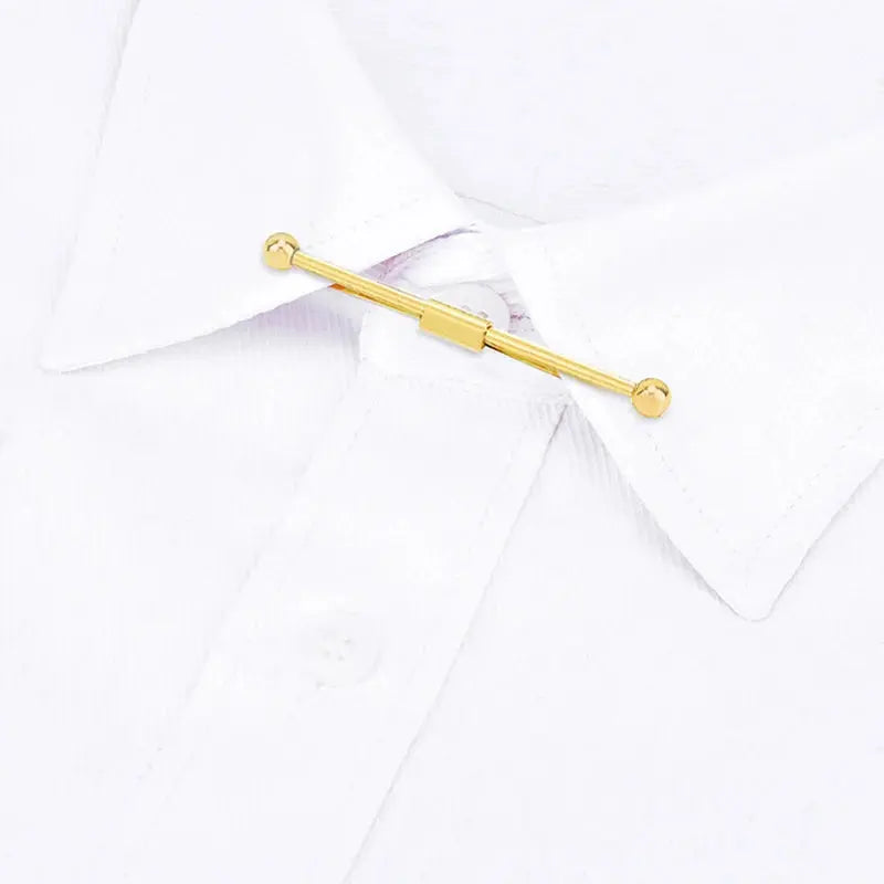 Tie clip in copper alloy, perfect for securing ties during high-stakes meetings.