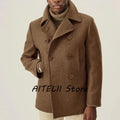 Winter coat in a snowy outdoor setting, demonstrating its cold weather appeal.