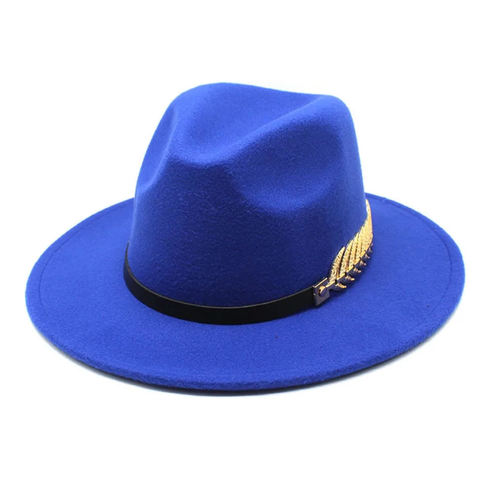Close-up of the fedora's brim, emphasizing its stylish and functional design.