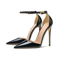 Stylish party heels featuring a sleek, thin heel.