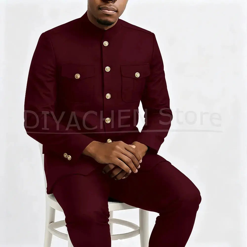 Custom fit tailored suit in royal blue, enhancing confidence.