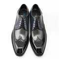 Classic men's oxford shoes in full-grain leather with pig suede lining and versatile formal styling