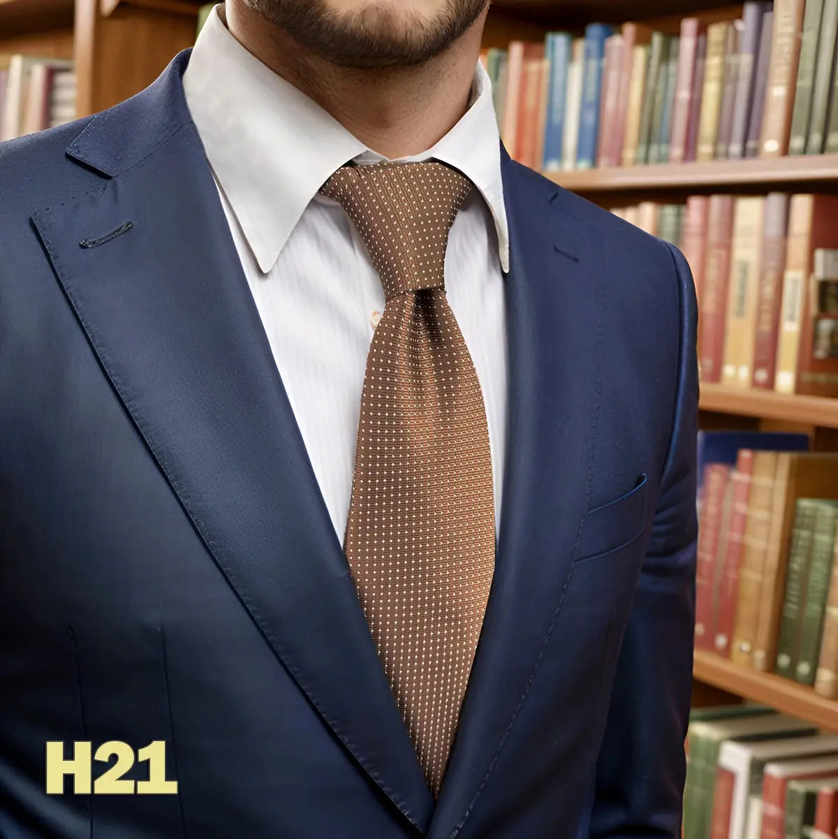 Chic light blue tie with vibrant colors, ideal for making an impression.