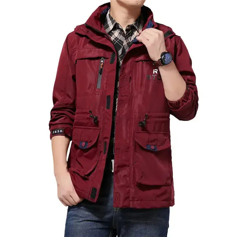 Men's Sharp Versatile Jacket paired with smart casual outfit for office look.