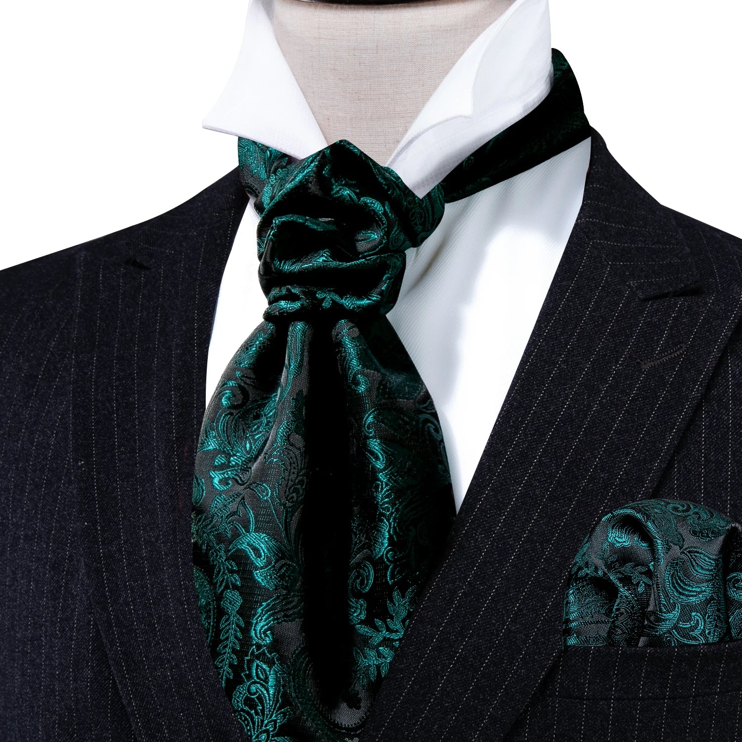 Distinguished silk blend cravat gift set with elegant accessories for weddings and formal events