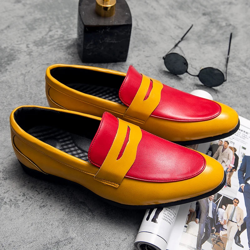 Detail shot of premium leather loafer sole and heel construction