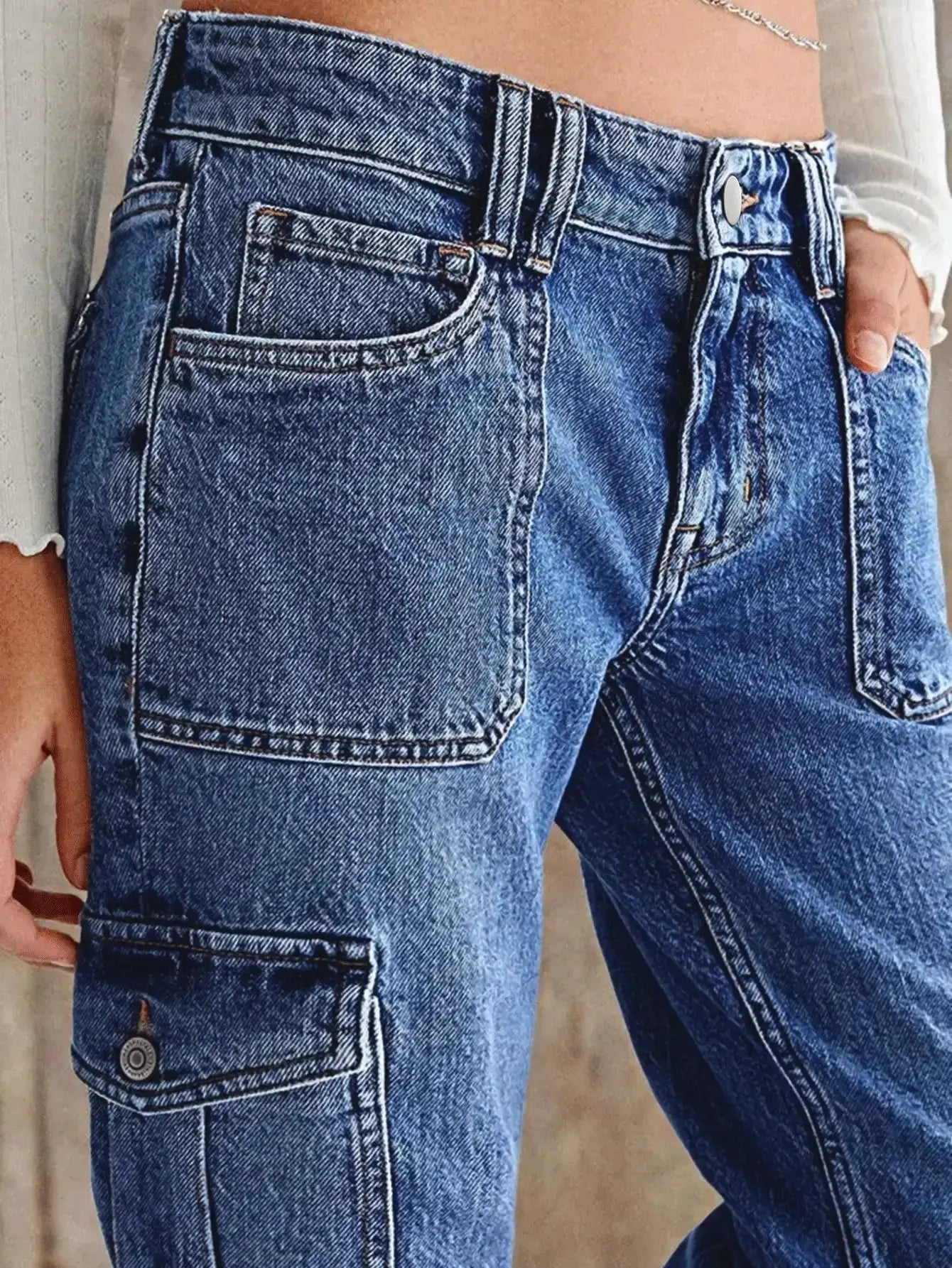 City Stride jeans styled for a casual outing, perfect for day-to-night transitions in urban settings.