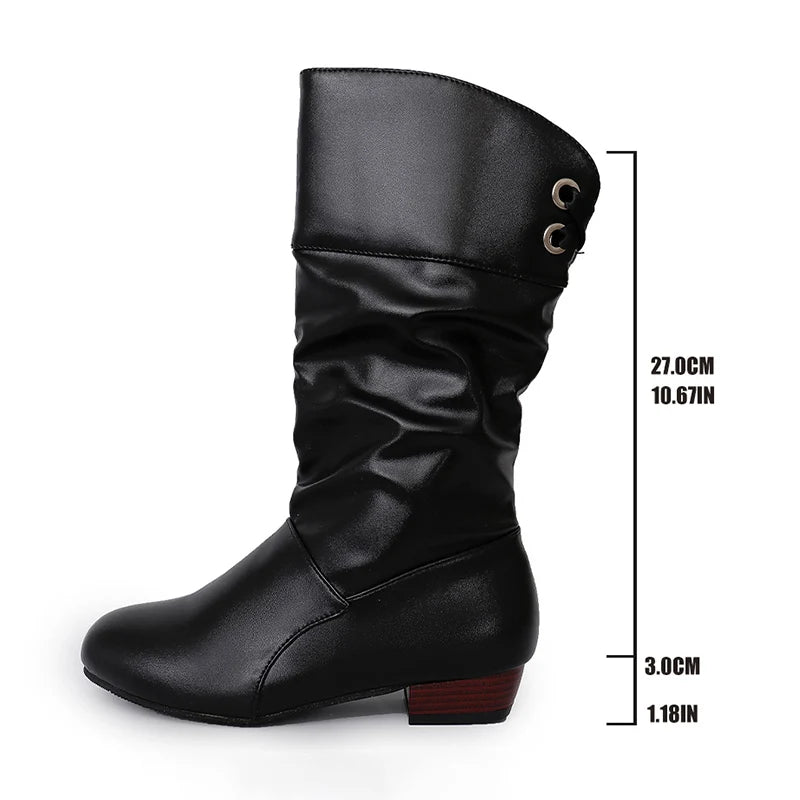 Black pleated cowboy boots designed for comfort and style from city to countryside