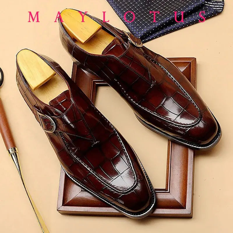 Close-up of fine stitching on luxe leather Oxfords showcasing durability.
