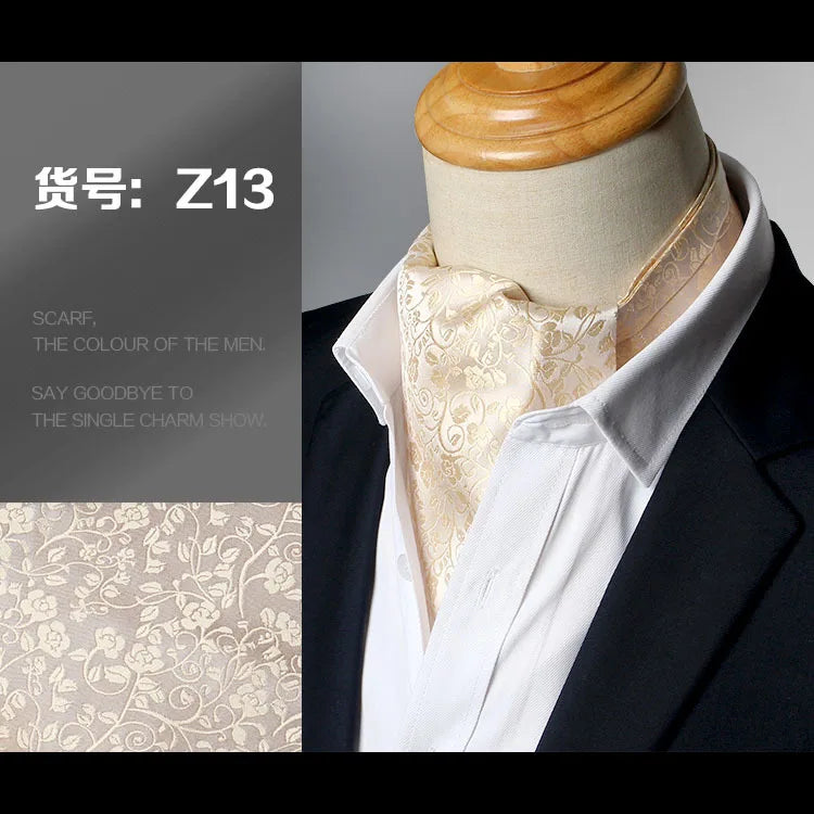 Elegant dotted ascot for garden weddings and dinners