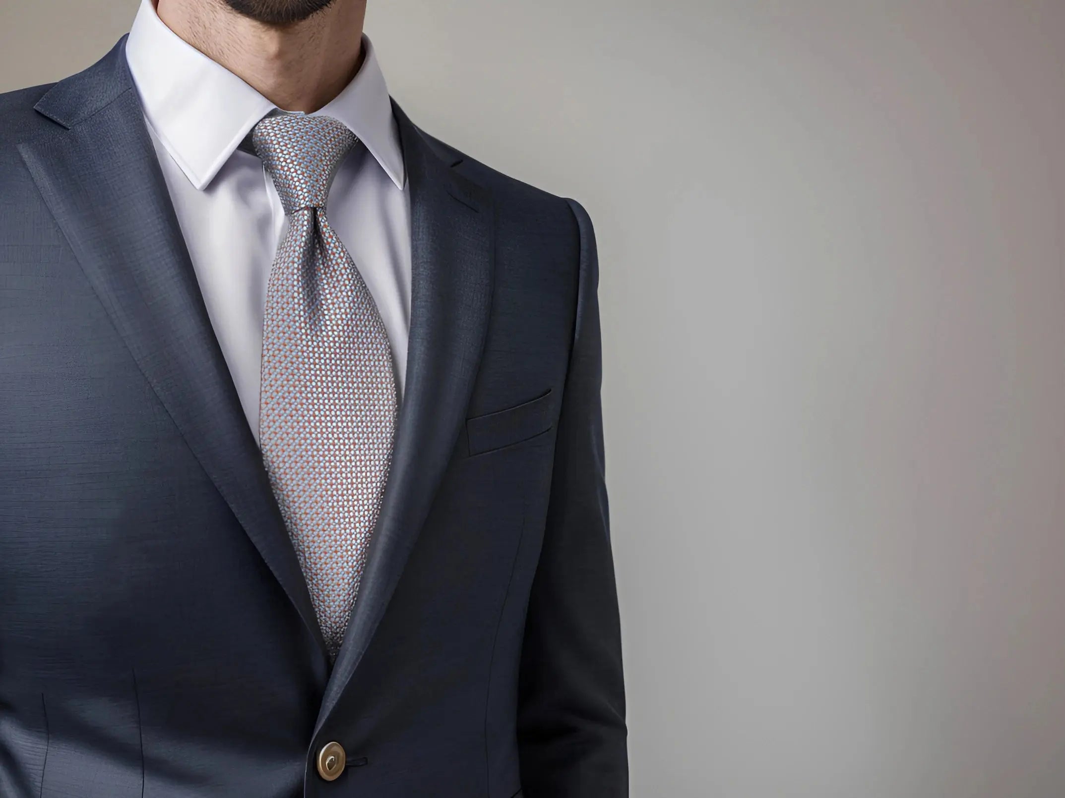 Sophisticated black tie featuring sharp jacquard weave for a polished look.