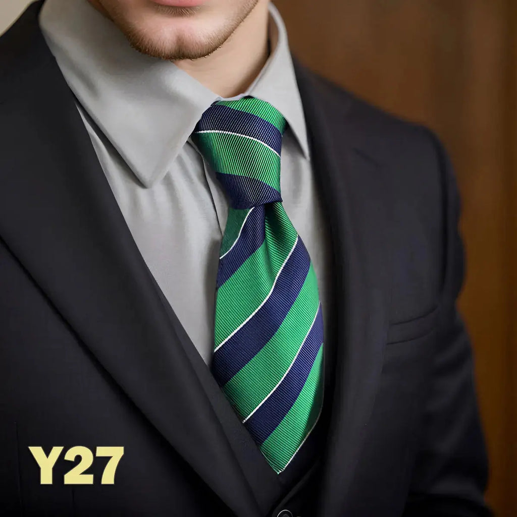 Rich royal blue tie made of durable microfiber, perfect for board meetings.