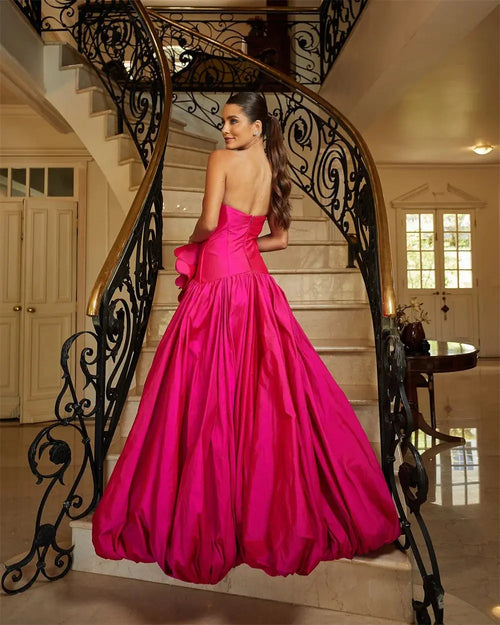 Elegant scoop neckline of the Enchanting Bloom Mermaid Gown showcasing detailed craftsmanship.