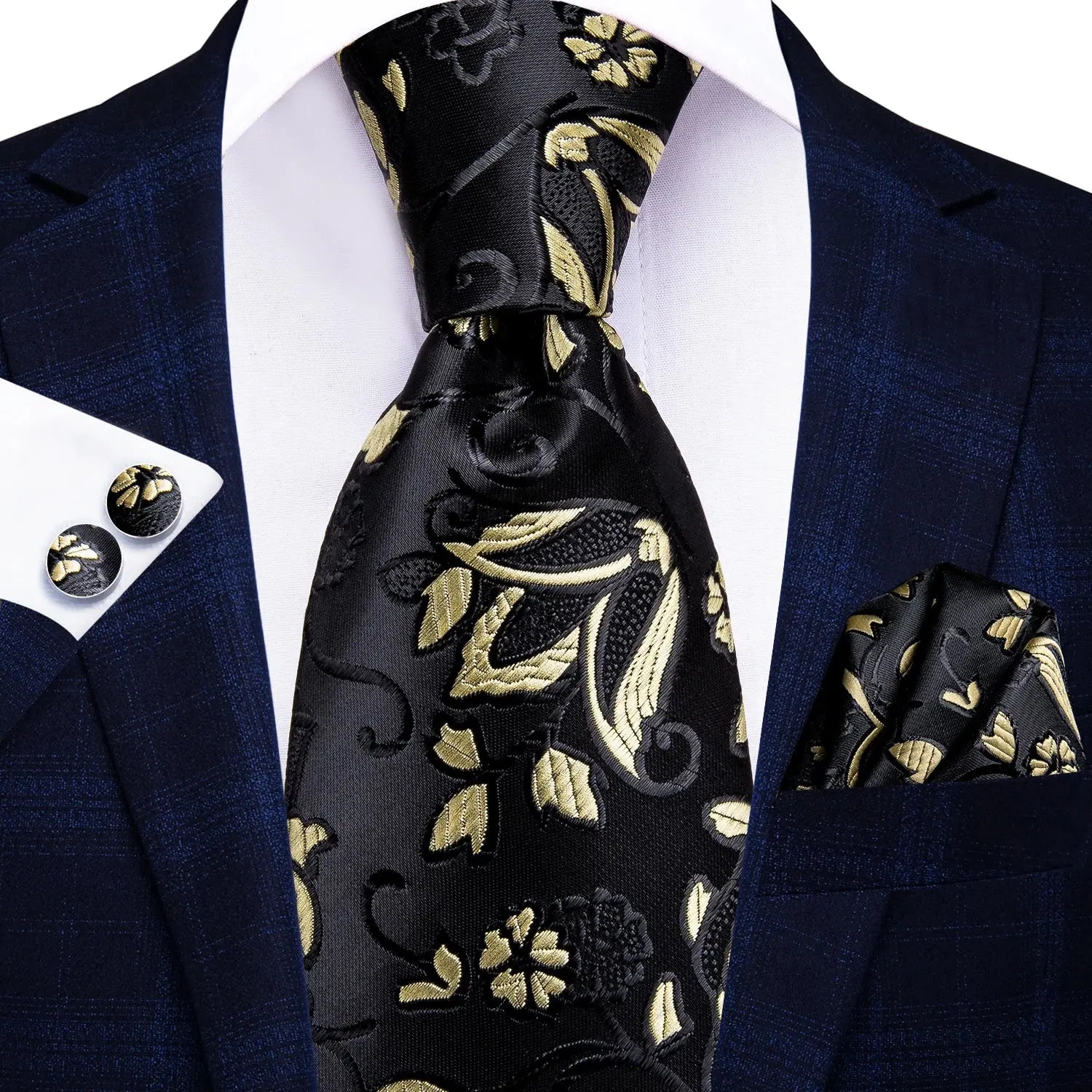 Stylish paisley necktie crafted from premium jacquard silk.