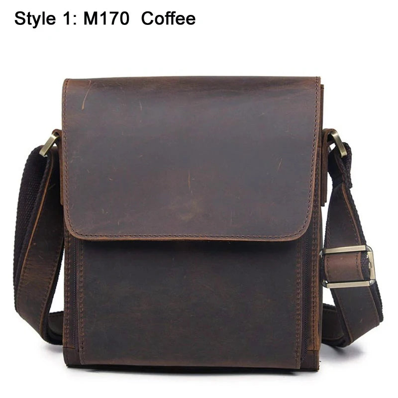 Vintage Genuine Leather Men's Messenger Bag