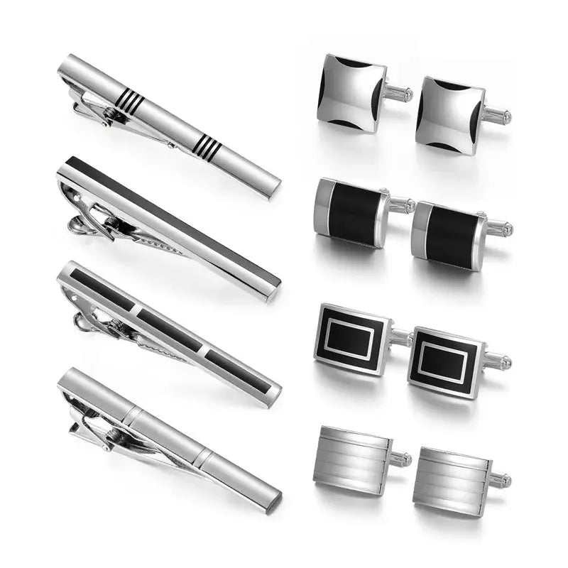 Outfit enhancers with a polished finish, elevating any suit ensemble.