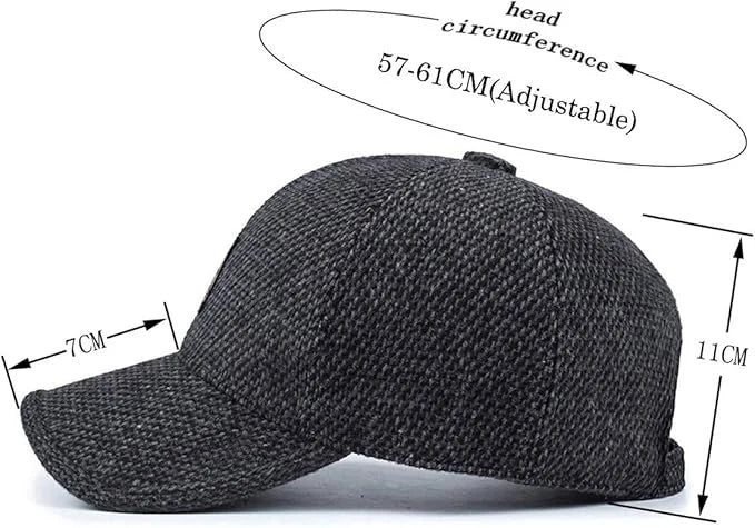 Chill-Proof Cap in navy blue, perfect for casual and active winter outfits.