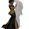 Dashiki Couple African Matching Outfits – Ankara Party Dress & Men's Top